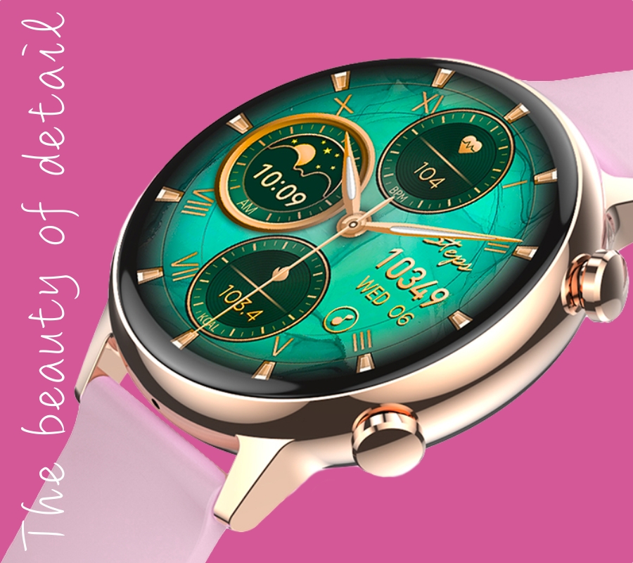 Smartwatch Damski RUBICON RNCF09 Rose Gold/Pink SMARUB234 - obrazek 10