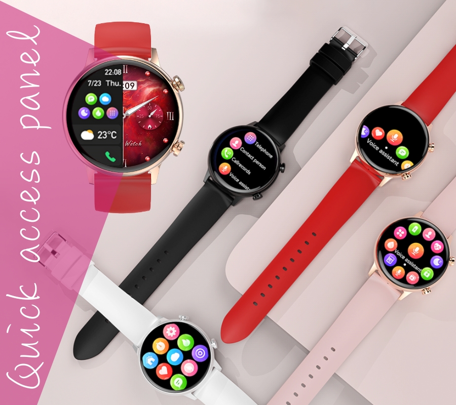 Smartwatch Damski RUBICON RNCF09 Rose Gold/Pink SMARUB234 - obrazek 11