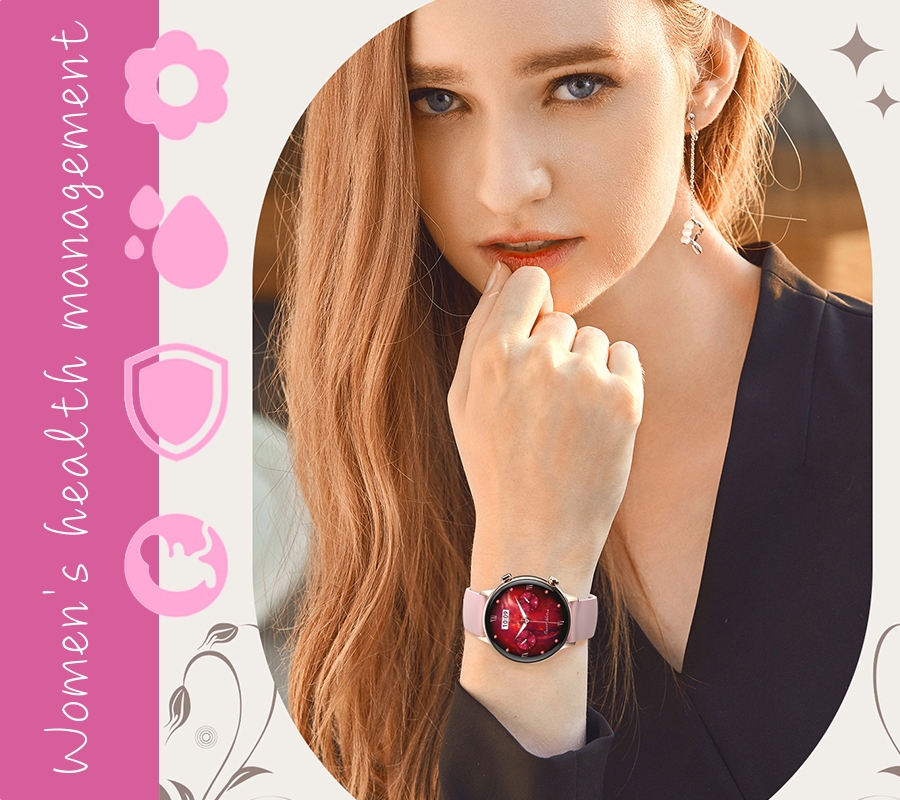 Smartwatch Damski RUBICON RNCF09 Rose Gold/Pink SMARUB234 - obrazek 12