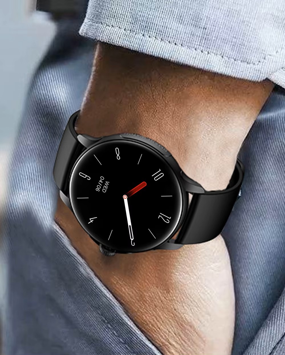 Smartwatch Damski Rubicon RNCF35 BLACK Bransoleta + Pasek - obrazek 13
