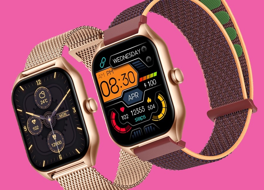 Smartwatch Damski Rubicon RNCF03-5 Różowe złoto Bransoleta + Pasek - obrazek 14