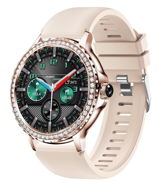 Smartwatch Damski Rubicon RNCF19-1 Różowe Złoto  Bransoleta + Pasek - obrazek 2