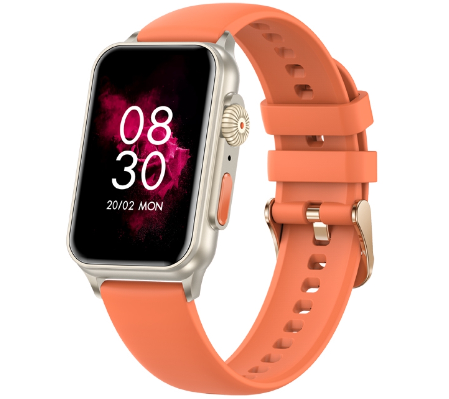 Smartwatch Damski RUBICON RNCF06 Tytan/Orange SMARUB221 - obrazek 2