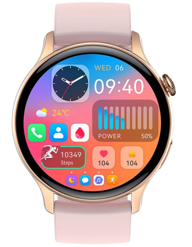 Smartwatch Damski RUBICON RNCF10 Rose Gold/Pink SMARUB239 - obrazek 2