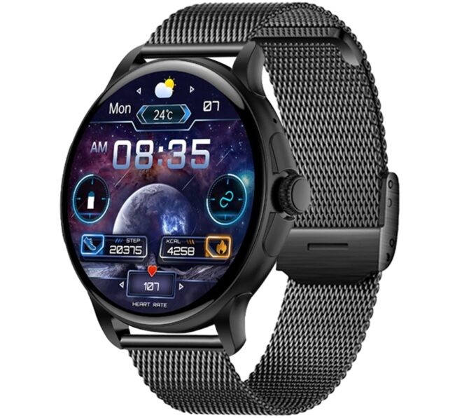 Smartwatch Damski Rubicon RNCF35 BLACK Bransoleta + Pasek - obrazek 2