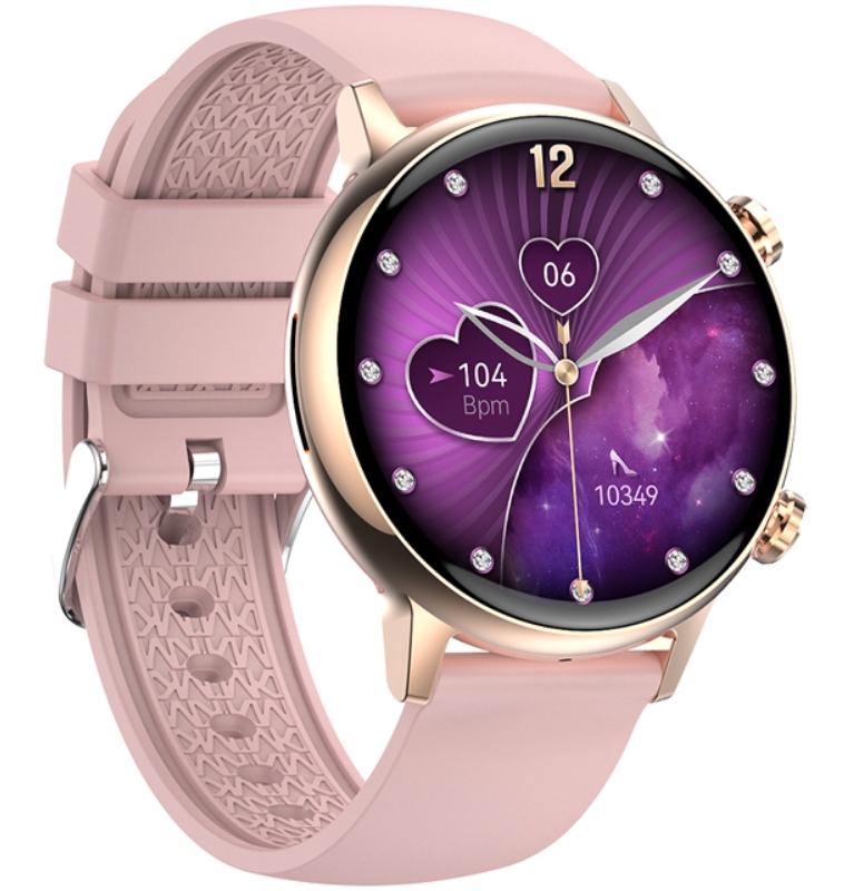Smartwatch Damski RUBICON RNCF09 Rose Gold/Pink SMARUB234 - obrazek 3