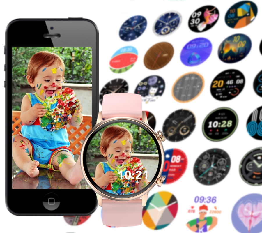 Smartwatch Damski RUBICON RNCF09 Rose Gold/Pink SMARUB234 - obrazek 4