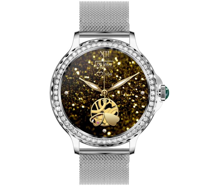 Smartwatch Damski Rubicon RNCF19-1 Silver  Bransoleta + Pasek - obrazek 6