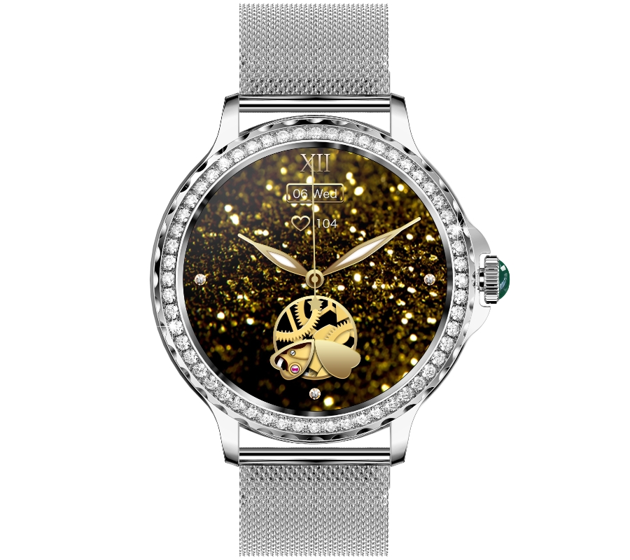 Smartwatch Damski Rubicon RNCF19-1 Silver  Bransoleta + Pasek - obrazek 6