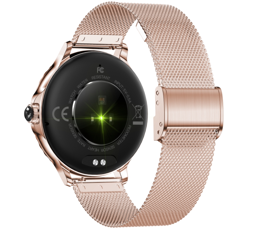 Smartwatch Damski Rubicon RNCF19-1 Różowe Złoto  Bransoleta + Pasek - obrazek 7