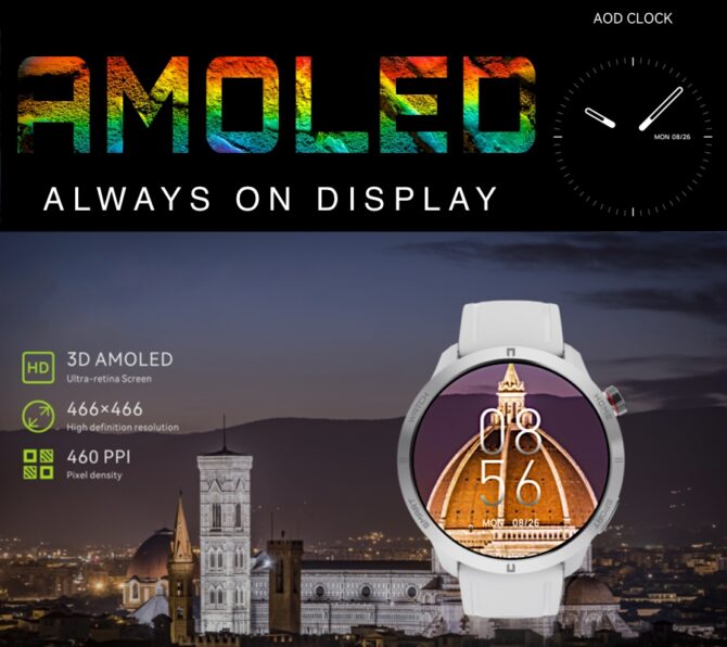 Smartwatch Damski RUBICON RNCF14 Rose Gold/White SMARUB251 - obrazek 6