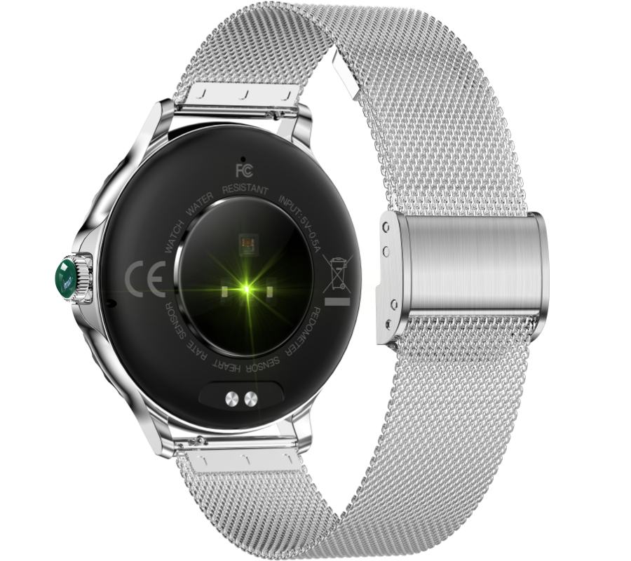 Smartwatch Damski Rubicon RNCF19-1 Silver  Bransoleta + Pasek - obrazek 8