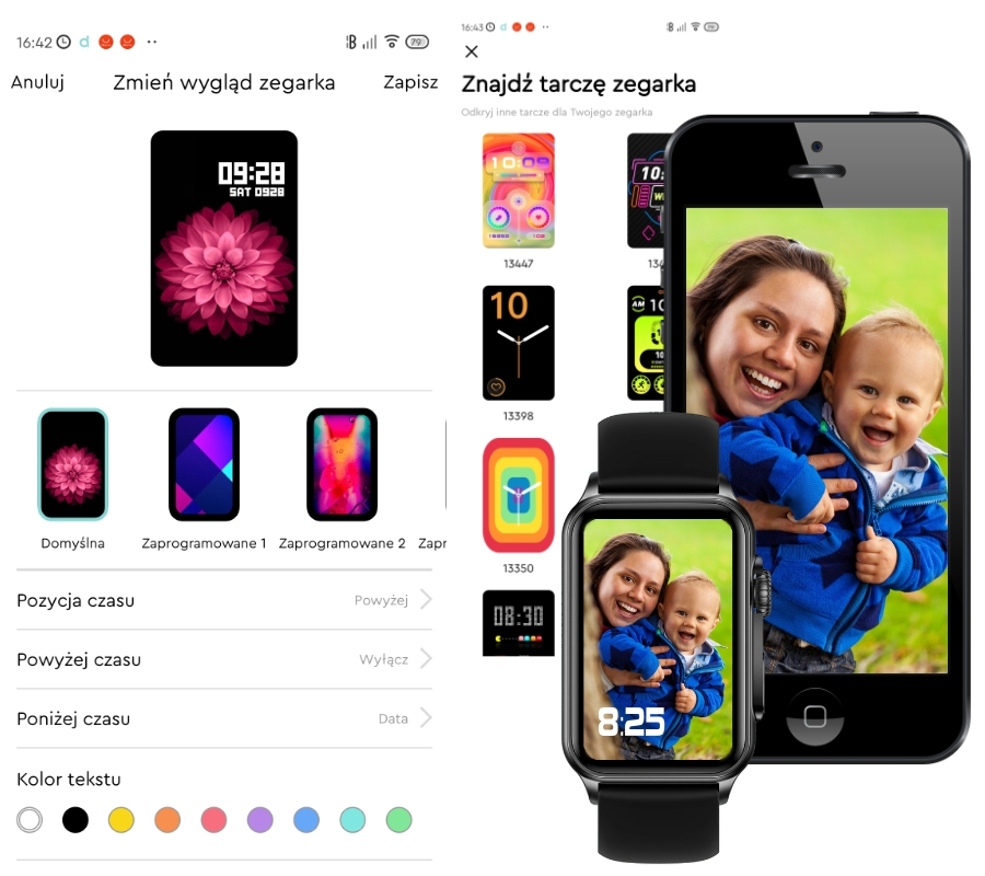 Smartwatch Damski RUBICON RNCF06 Black SMARUB222 - obrazek 7