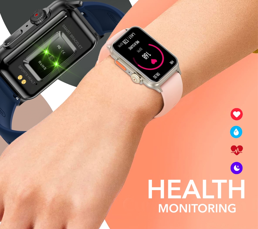 Smartwatch Damski RUBICON RNCF06 Tytan/Orange SMARUB221 - obrazek 8
