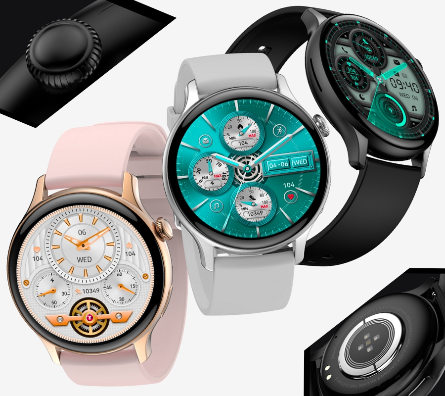 Smartwatch Damski RUBICON RNCF10 Rose Gold/Pink SMARUB239 - obrazek 8