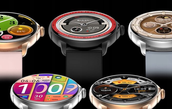 Smartwatch Damski Rubicon RNCF35 BLACK Bransoleta + Pasek - obrazek 9
