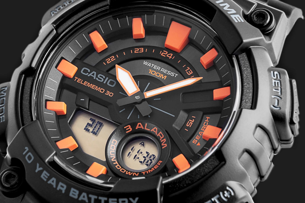 Zegarek Męski CASIO Gerton AEQ-110W-1A2VDF + BOX - obrazek 4