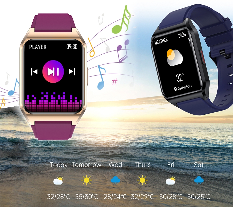 Smartwatch Rubicon RNCE89 Black SMARUB162 - obrazek 10