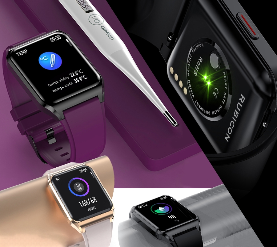 Smartwatch Rubicon RNCE89 Black SMARUB162 - obrazek 12