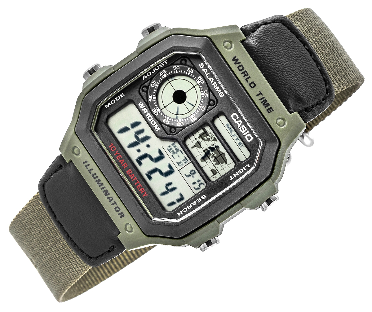 Zegarek Męski CASIO AE-1200WHB-3BVDF + BOX - obrazek 2