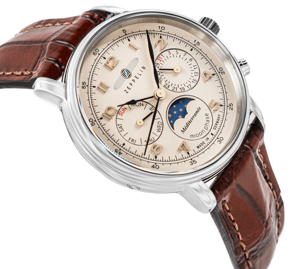 Zegarek Dęmski ZEPPELIN LZ121 Mediterranee Moonphase 9637-5 + BOX - obrazek 3