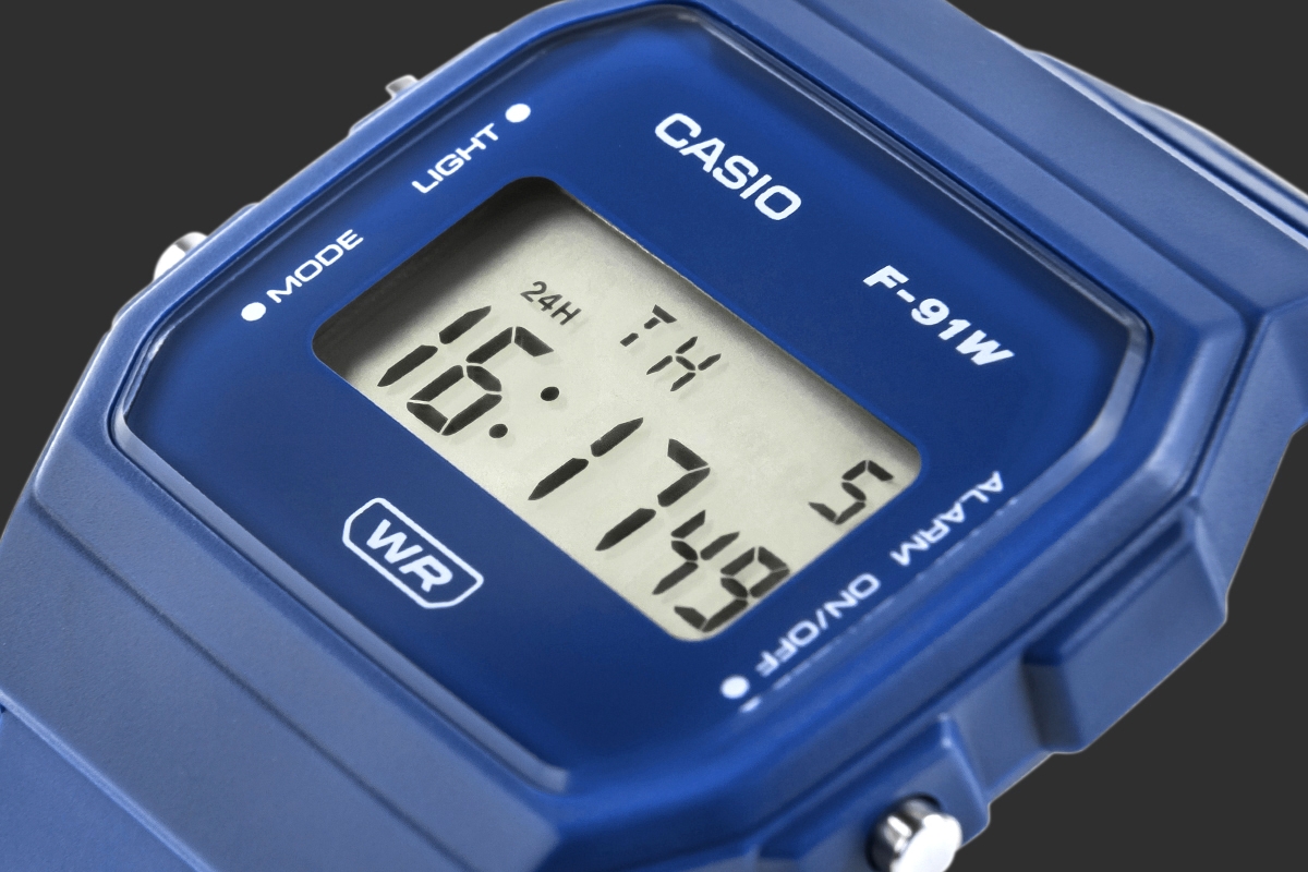 Zegarek CASIO Unisex F-91WB-2A1DF + BOX - obrazek 4