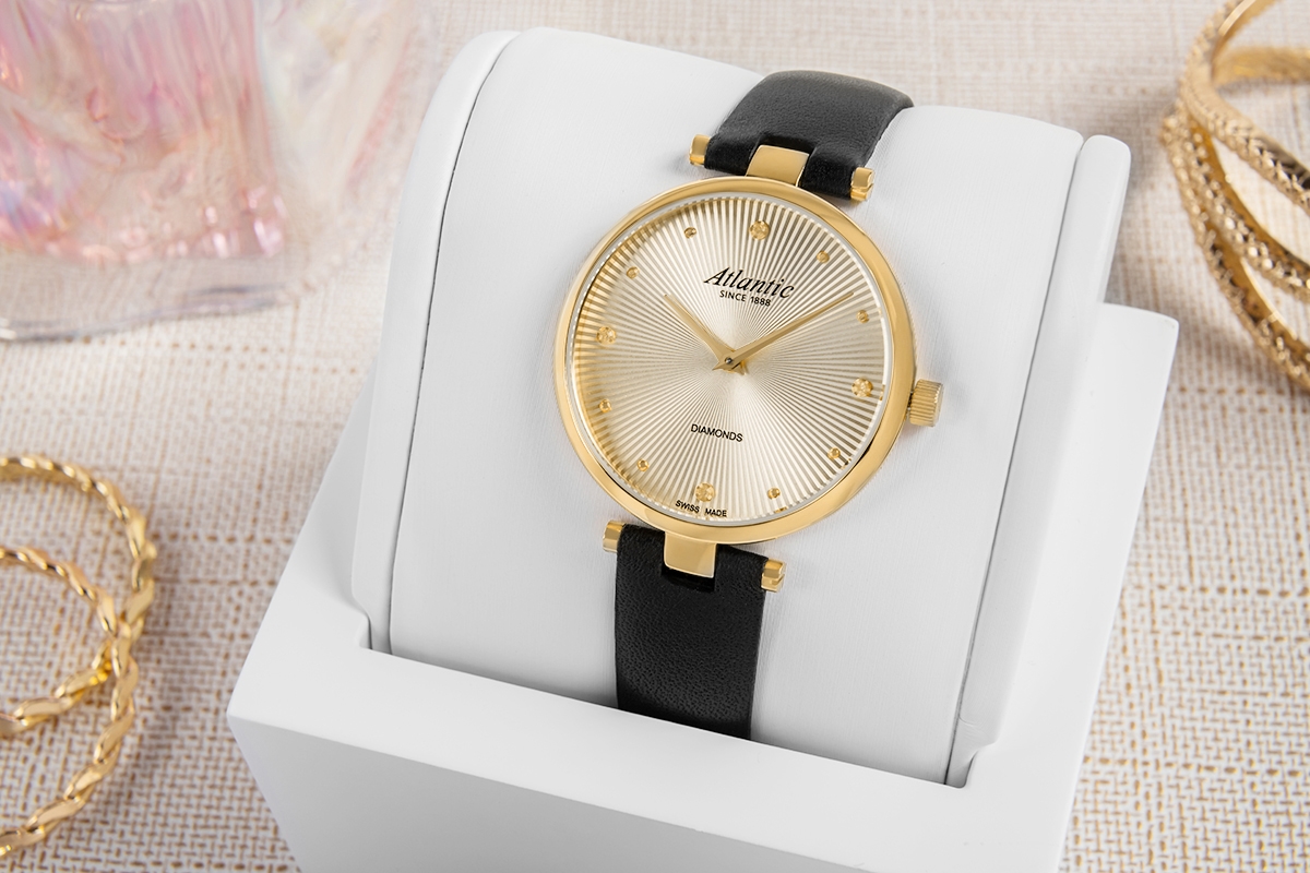 Zegarek Damski Atlantic Royal Diamonds 29044.45.37 + BOX - obrazek 5