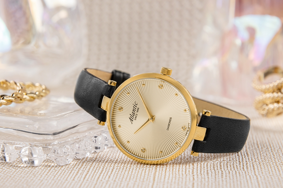 Zegarek Damski Atlantic Royal Diamonds 29044.45.37 + BOX - obrazek 6