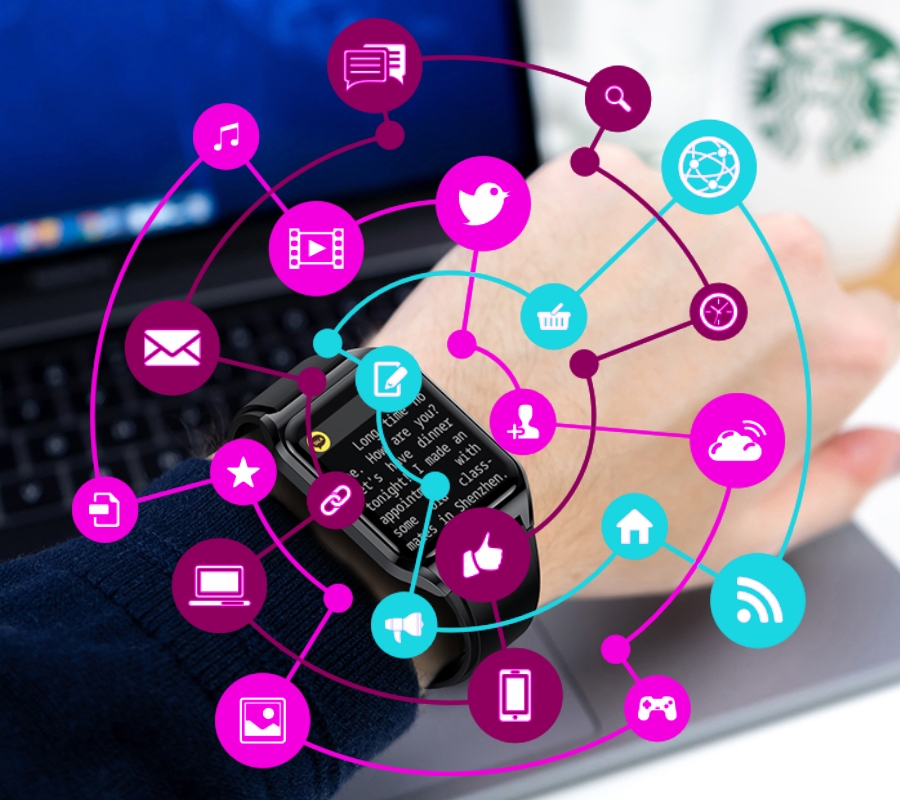 Smartwatch Rubicon RNCE89 Black SMARUB162 - obrazek 6