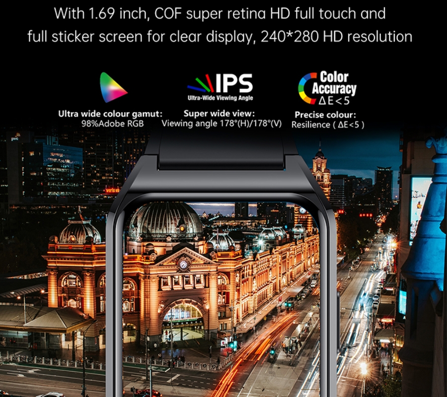 Smartwatch Rubicon RNCE89 Black SMARUB162 - obrazek 7