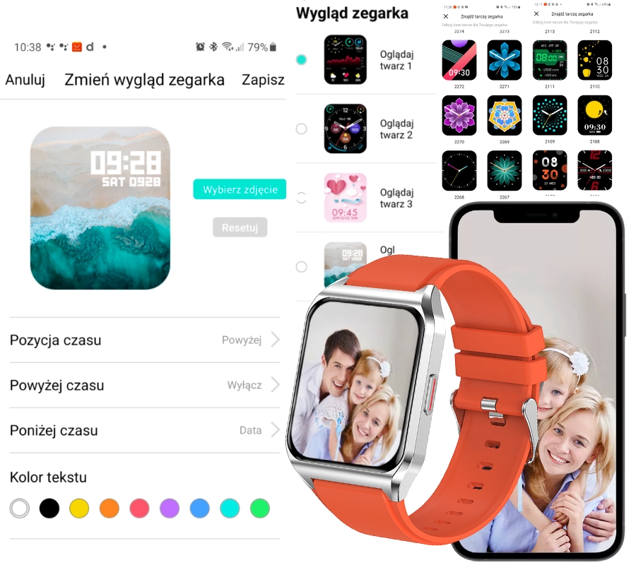 Smartwatch Rubicon RNCE89 Black SMARUB162 - obrazek 9